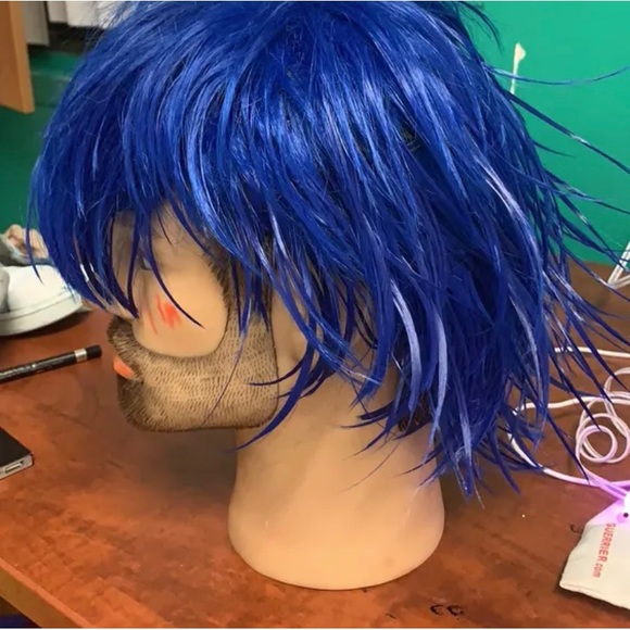 Adjustable blue wig - Picture 2 of 5